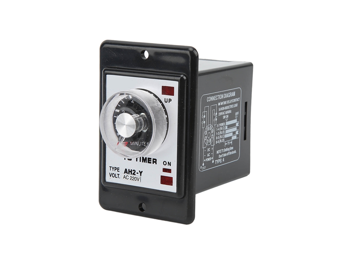Ah2-y 10m Mini Controlador De Relé Temporizador Con Puntero, 220 Vca, 8 Pines