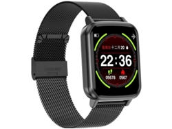 Reloj inteligente con monitor de actividad física, resistente al agua, Bluetooth para iOS y Android, recordatorio de llamadas y mensajes Bestvite (negro)