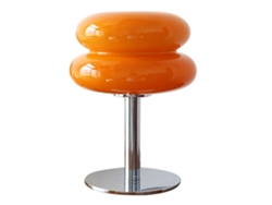 2026-lámpara De Mesa Macaron De Vidrio Para Niños, Lámpara De Noche Usb Con 3 Colores Regulables, Naranja