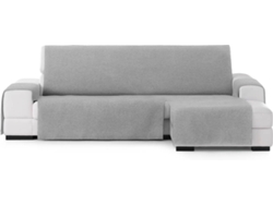 Funda de Chaise Longue Derecha EYSA Prática Premium Valeria Tejido Elástico (240 x 80 x 220 cm - Poliéster y Algodón - Gris)