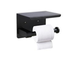 VVJIJILLY Suporte Criativo Para Papel Higiênico Suporte De Papel Com Furinhos, Suporte De Tecido De Aço Inoxidável Para Telefone.