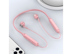 Auriculares Intrauditivos Magnéticos (rosas), Conexión Inalámbrica Bluetooth, Con Micrófono Y Función De Cancelación De Ruido.