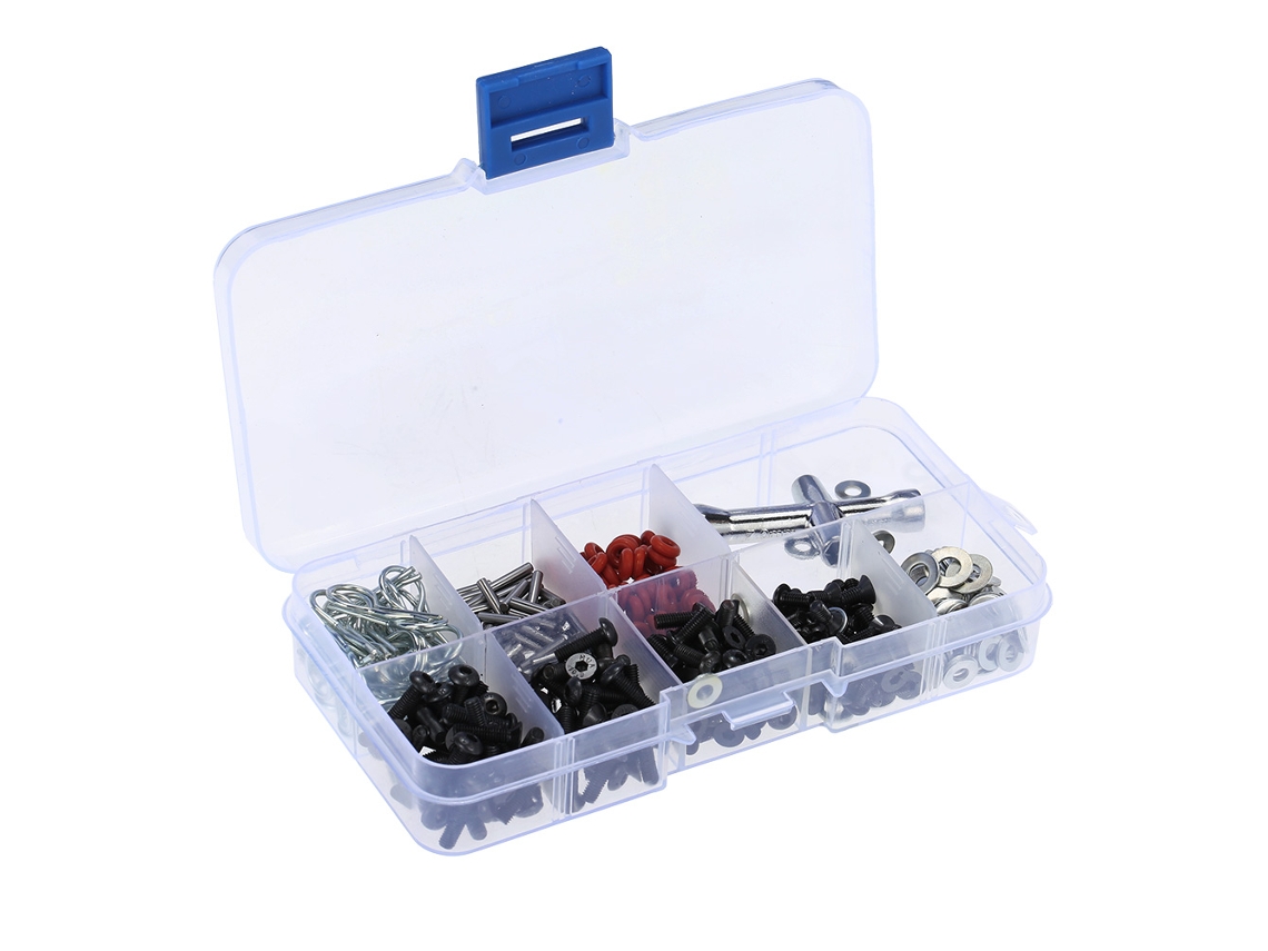 Mali kit de Ferramentas e Parafusos para Reparo Especial de Carro Rc Hsp 1/10 com Caixa Reutilizável