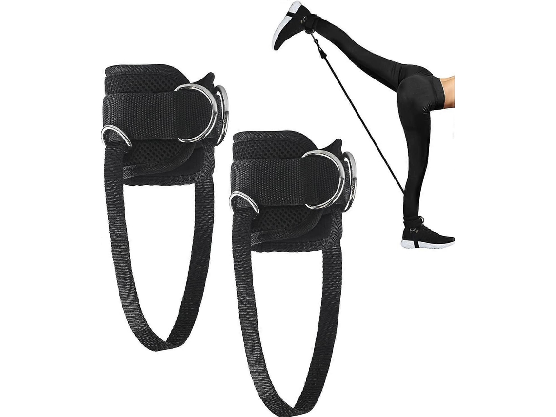 Correas de tobillo para máquina de cable. 1 par de correas ajustables para entrenamiento de piernas para retrocesos y ejercicios de glúteos. Nuevo Rosewell.