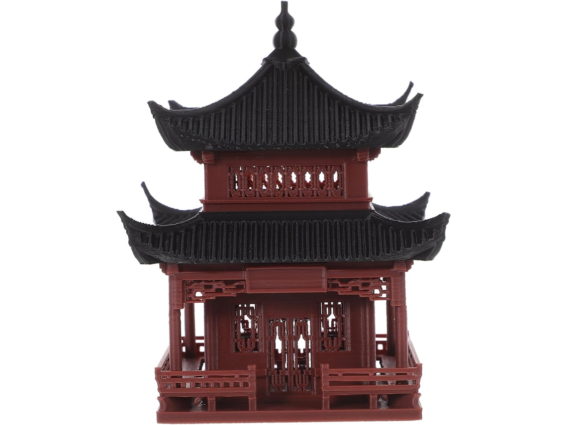 El Pabellón Chino Ounona Es Una Versátil Decoración Paisajística Hecha De Miniaturas De Plástico En Un Estilo Elegante