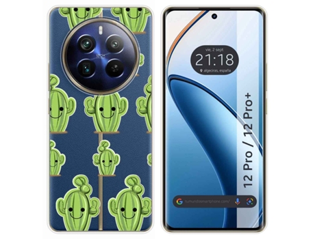 Funda Diseño Cactus para Realme 12 5G 12X 5G TUMUNDOSMARTPHONE Silicona Multicolor
