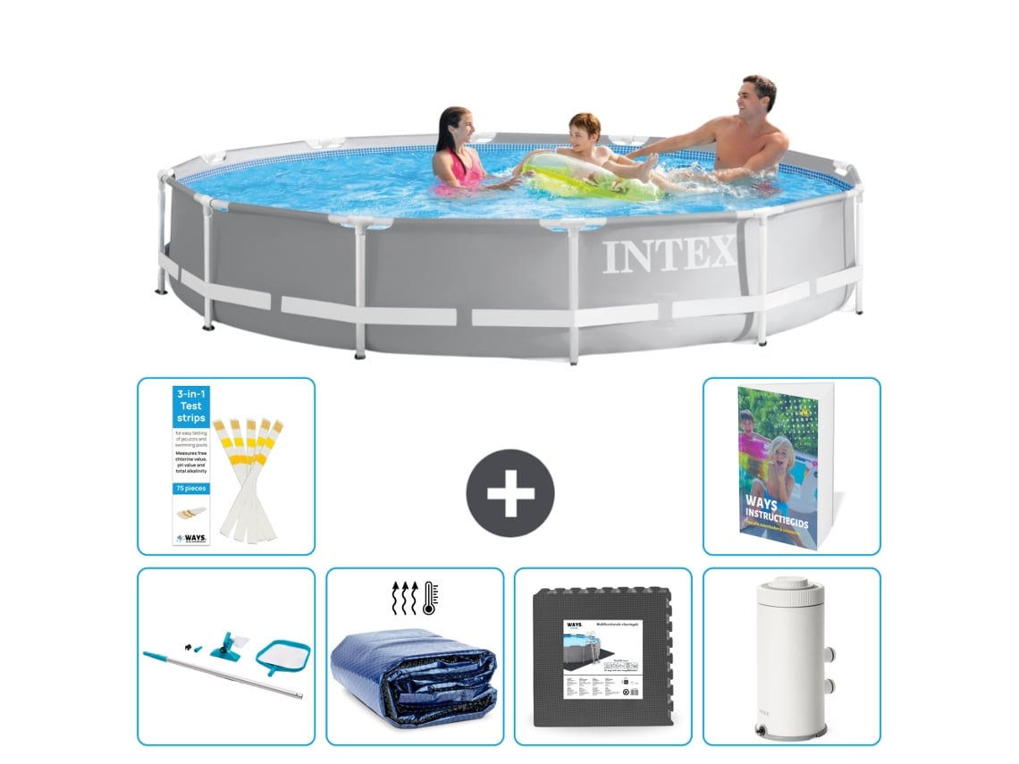 Intex Piscina Prism Frame Redonda - 366x76 Cm - 7-peças S43