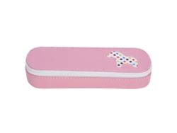 Estuche De Lápices De Cuero Pu Con Estilo De Caballo Bonito, Gran Capacidad, Para Estudiantes, S2-15 Rosa