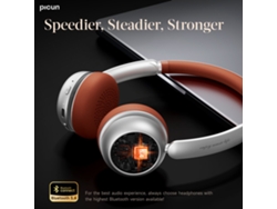 Auriculares retro inalámbricos Picun R2 Bluetooth 5.4, controlador dinámico de 40 mm, audio AAC, 100 horas de reproducción, diadema ajustable, ergonomía.