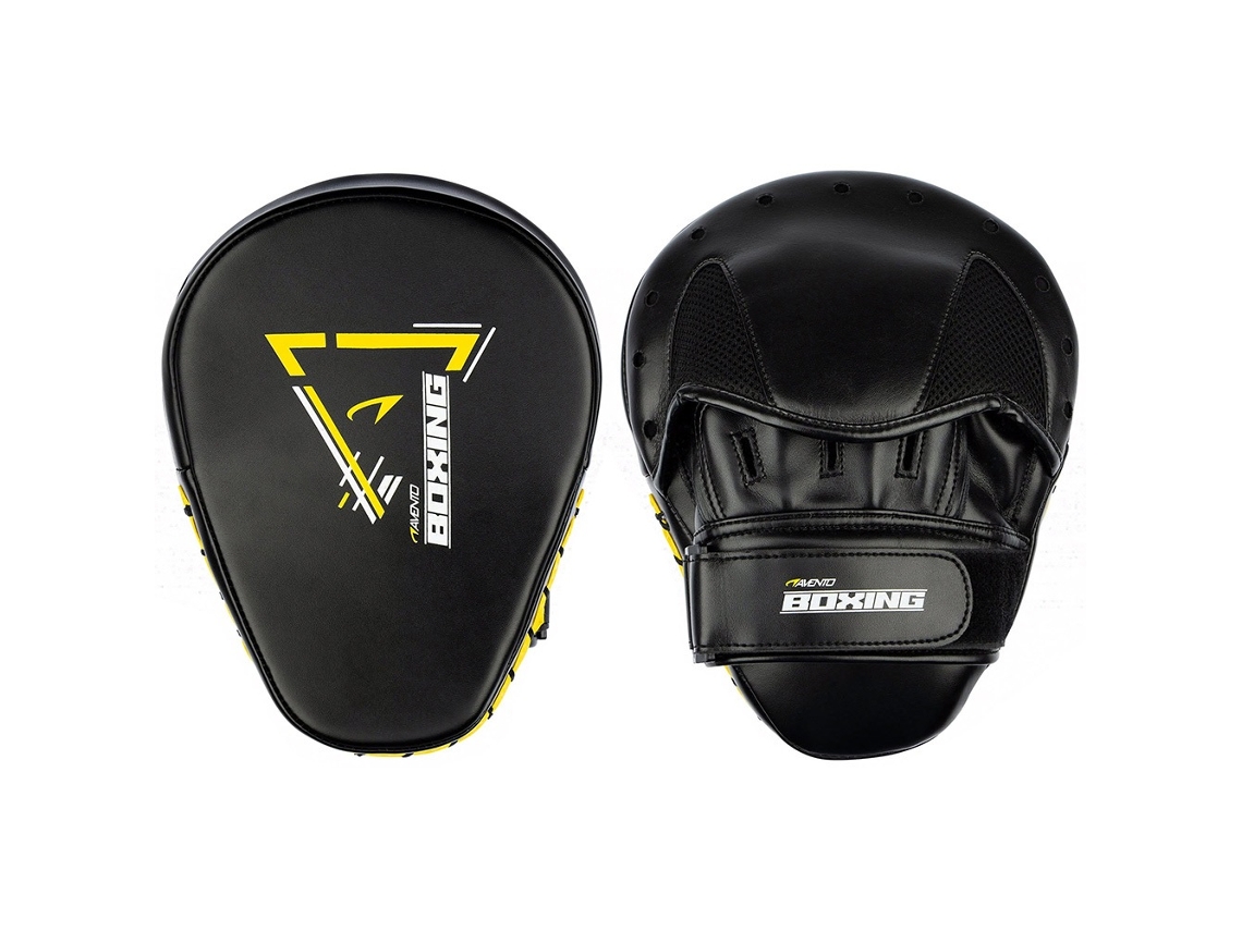 Set de sparring con almohadillas de boxeo - Negro/Amarillo AVENTO