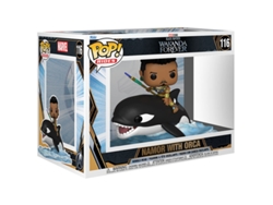Figura Pop Marvel Pantera Negra Wakanda Forever Namor Con Orca B.active