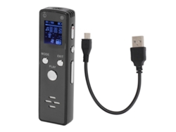 Gravadora De Voz Digital Com Redução De Ruído 32gb Reprodutor Mp3 Portátil Liga De Zinco 220mah