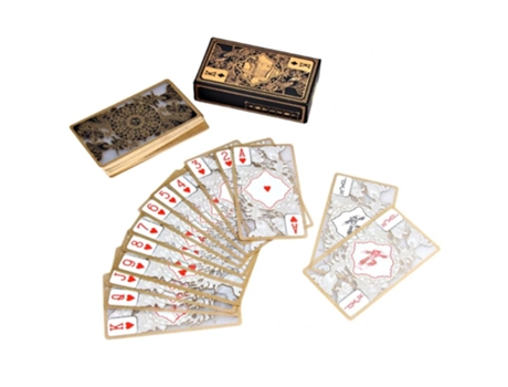 Baraja de cartas impermeable en diseño transparente