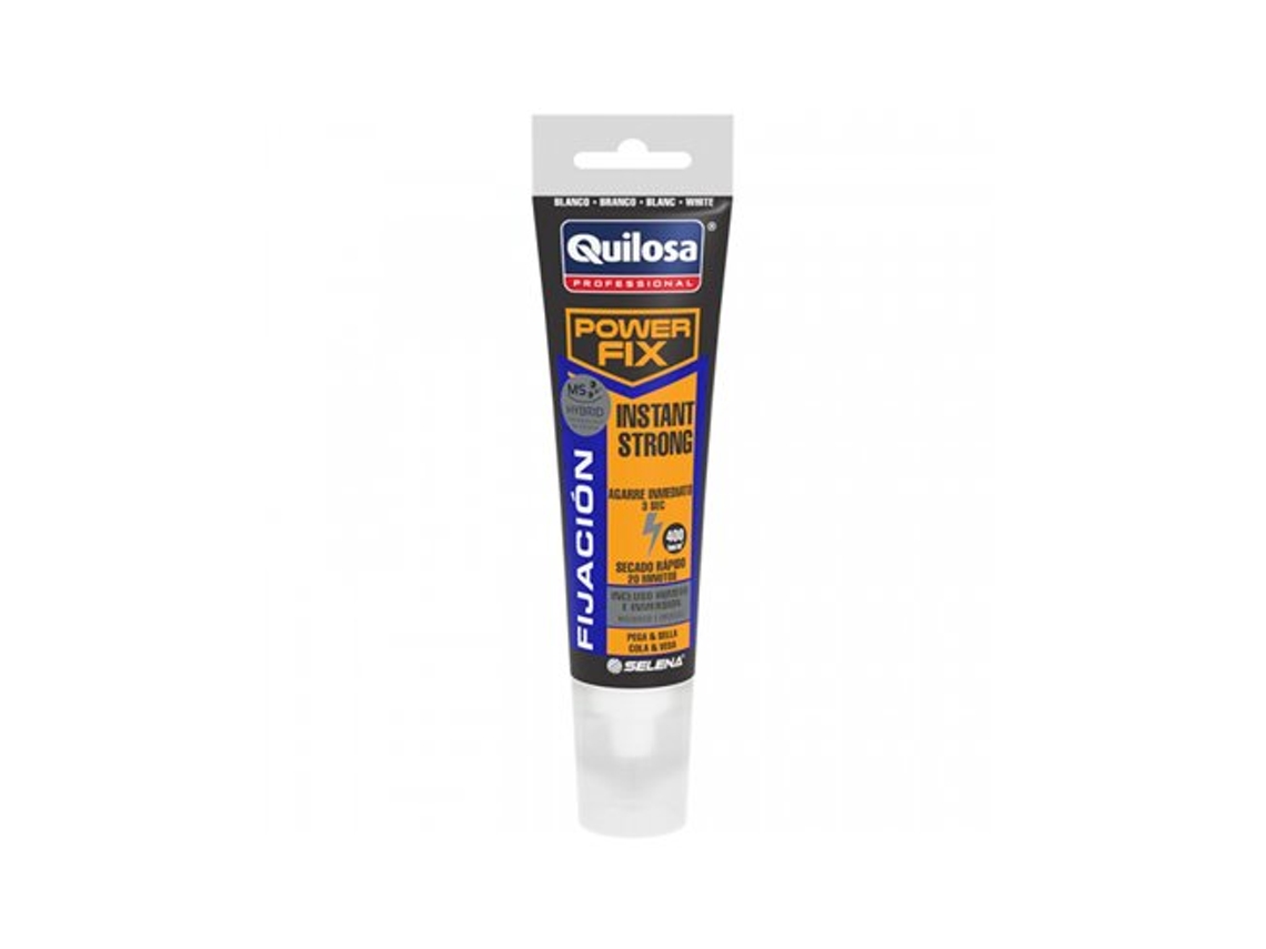 Tubo 150ml Adh Montaje Power Fix Instantáneo Fuerte Blanco Fibrasa Quilosa