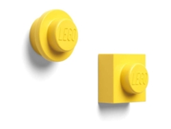 Imanes 4 7 cm Abs/Metal Amarillo 2 Piezas