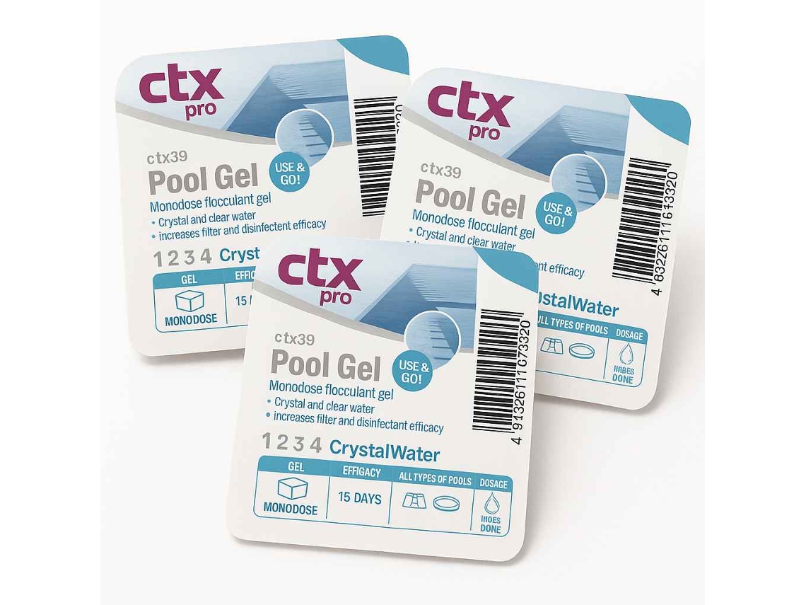 Floculante Pt Gel Ctx39 Piscina De Gel 3 Unidades