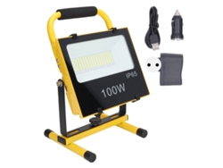 2026-lámpara Led Exterior Recargable 100w 9000lm 6500k Impermeable Ip65 Portátil De Inundación