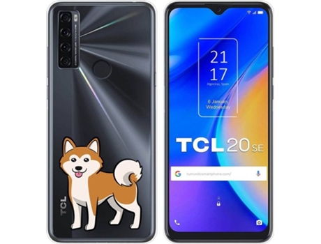 Carcasa TCL 20 SE TUMUNDOSMARTPHONE Dibujos Transparente Perros 02 Multicolor
