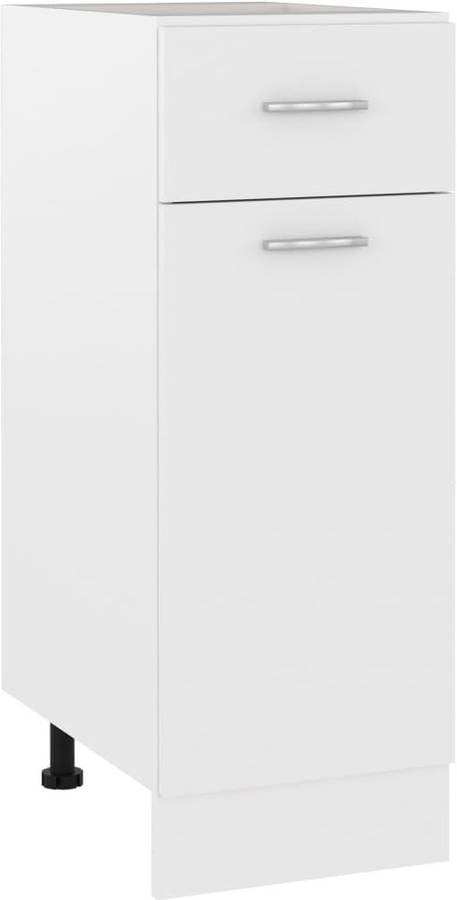 Armario Inferior Con de cocina vidaxl aglomerado blanco 30x46x815 cm drawer bottom cabinet 801204 30 46 81.5