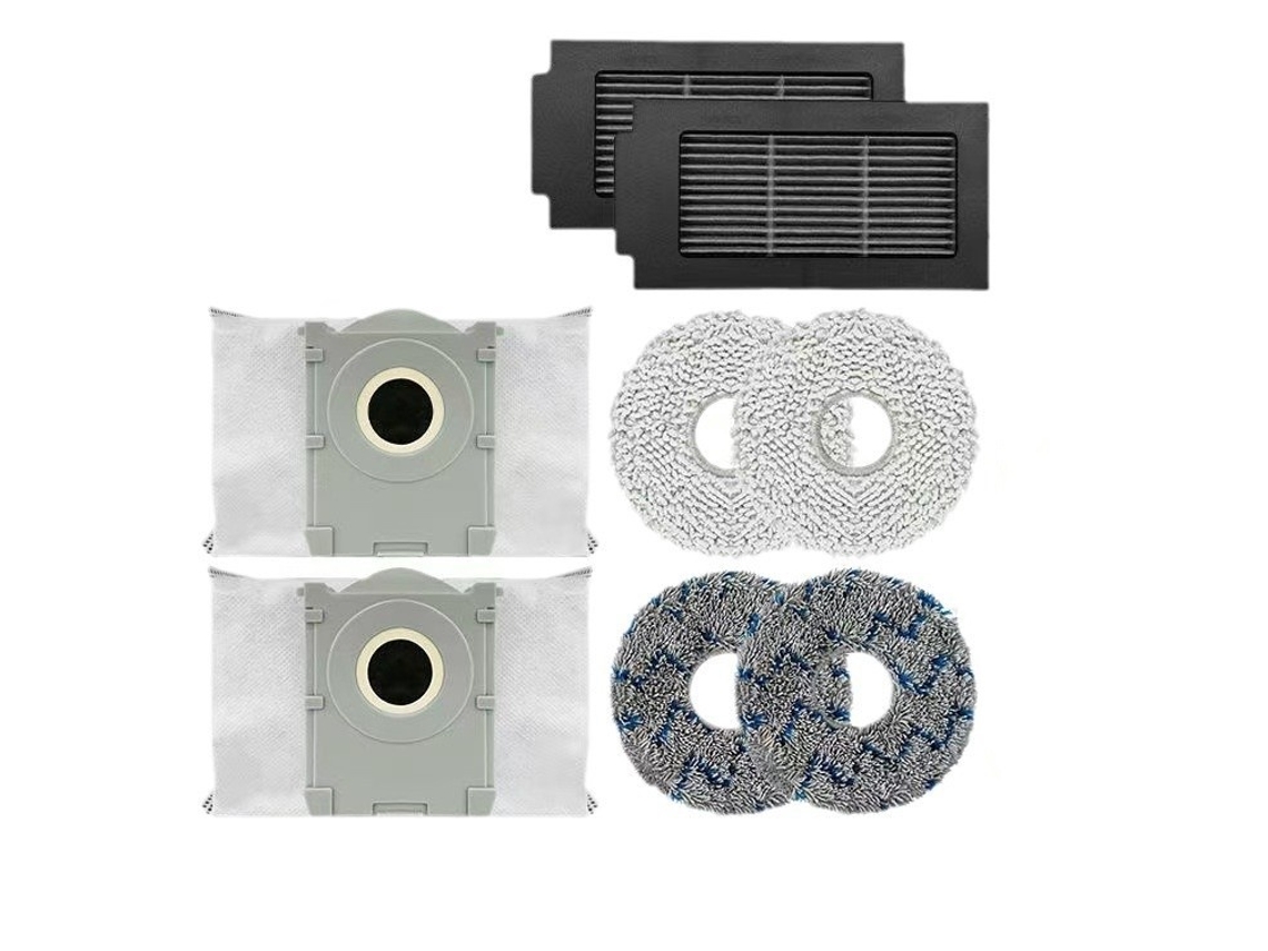 Kit Repuesto Adaptable Para Ecovacs T50 Pro, Alto Rendimiento, 8 Accesorios Para Limpieza Doméstica De Suelos Variados