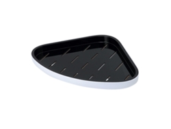 Estante De Esquina Triangular Negro Para Baño, De Plástico Impermeable Y Ventilado, Para Champú.