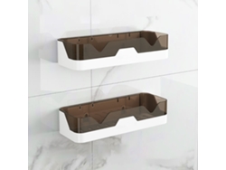 2 piezas de estante de ducha sin taladros, soporte para baño/cocina NEVEANCE