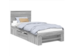 Maison Exclusive - Estructura De Cama Gris Sonoma 100 X 200 M Madera De Ingeniería