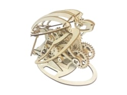 Modelo de madera 3D, diseño de tortuga mecánica. 200 piezas. DAM