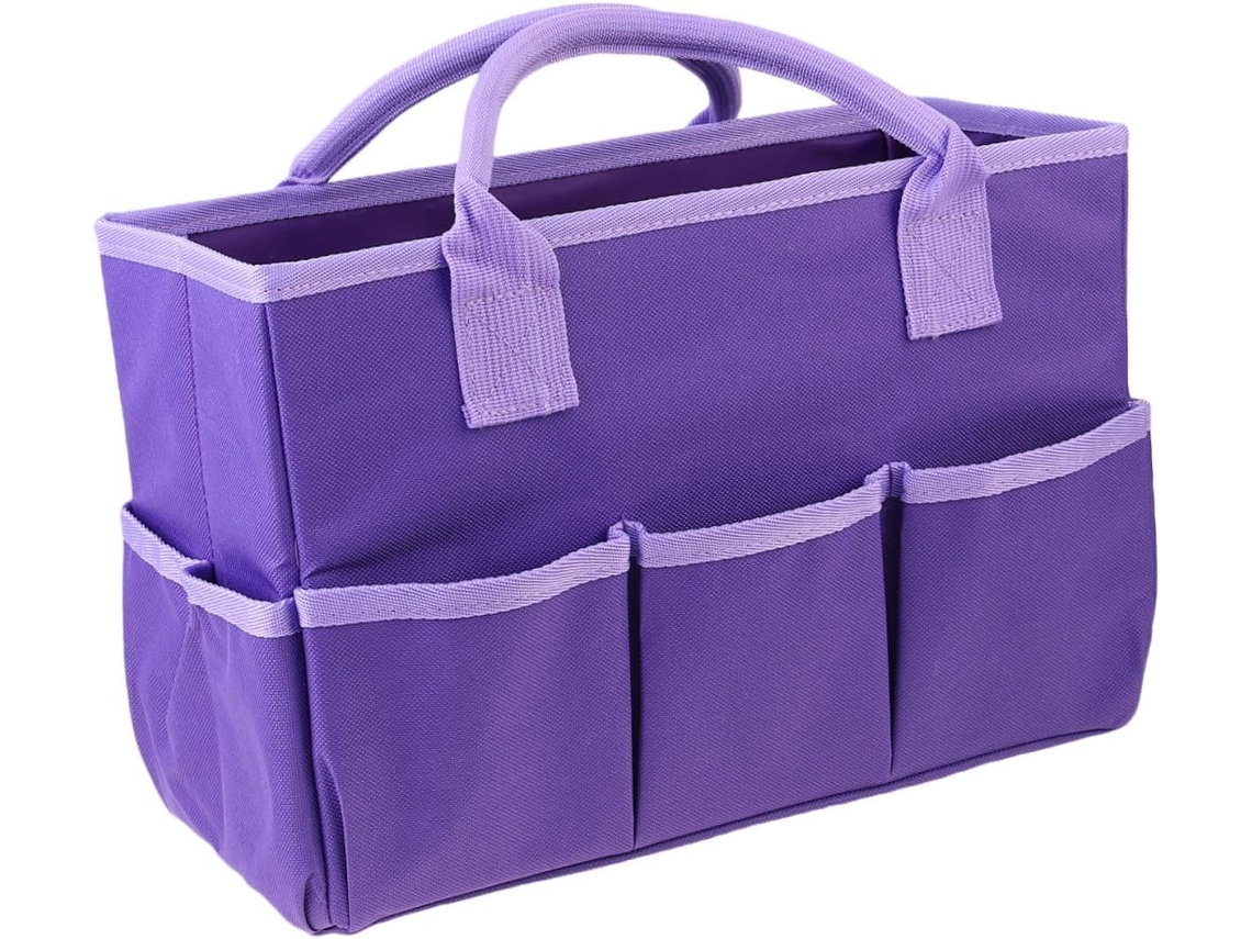 Neceser Multifuncional Morado Para Material Didáctico: Compacto Y Ligero.