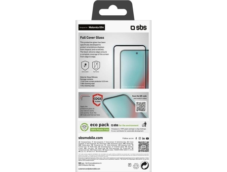 Protetor de Ecrã SBS Motorola Fullcover G54 (Negro)