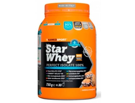 Proteína de Suero de Leche NAMEDSPORT Star Whey Isolate Cookies & Cream (750g)