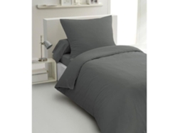 Juego De Funda Nrdica De 2 Piezas Hp72077 Microfibra De 82 G 140 X 200 Cm Gris Antracita Home Linge Passion