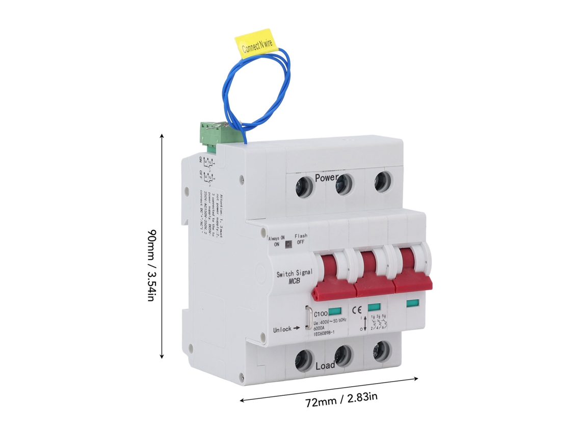 2026dz-interruptor De Circuito Miniatura 3p Control Inteligente Pasivo Activo Para Fábrica Ca400v Red