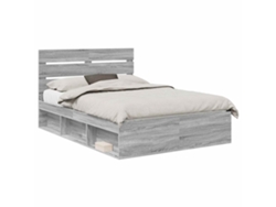 Maison Exclusive - Estructura De Cama Con Cabecera Gris Sonoma 160 X 200 Cm