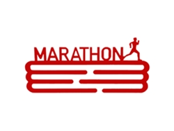Well Home Medallero Maratón Rojo con capacidad para 15 medallas