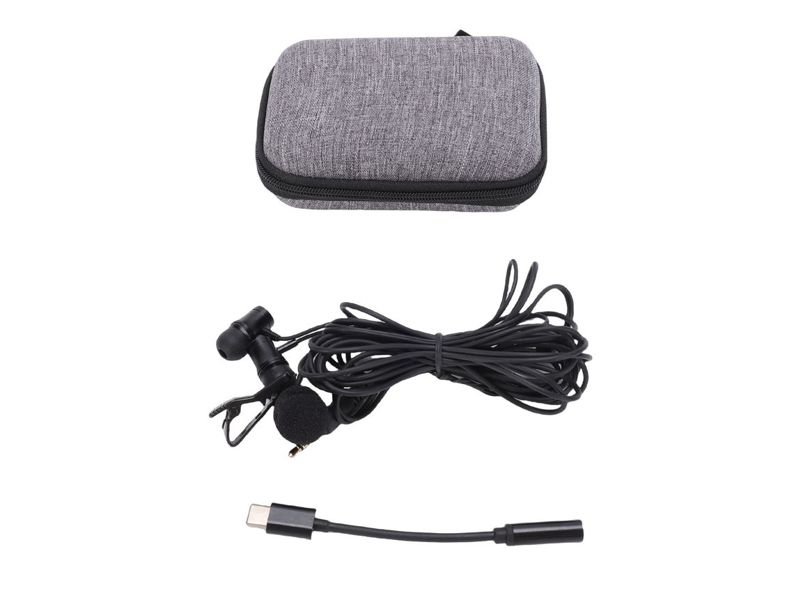 Auriculares Con Cable Y Micrófono Con Cancelación De Ruido, Micrófono Lapelar De Clip Para Streaming En Vivo, Canto Y Grabación