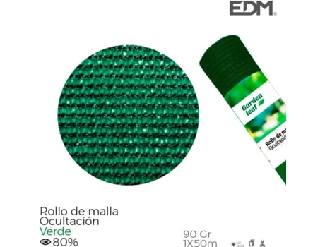 Rodillo Malla Oculta EDM Verde 80% 90Gr 1X50Mts