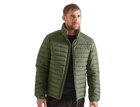 Abrigo SUPERDRY Poliéster Hombre (M - Verde)