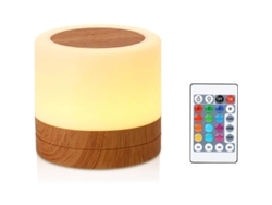 Mini Lámpara De Noche Multicolor De 360°, Lámpara De Mesa Recargable Con Control Táctil Y Mando A Distancia Ajustable.