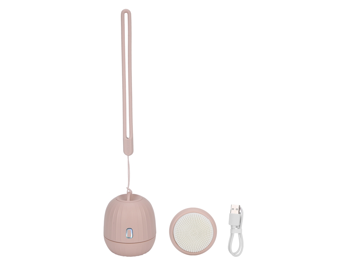 Limpiador Facial Hidratante Con Masaje, Limpiador Facial De Conversión De Frecuencia Usb, Rosa