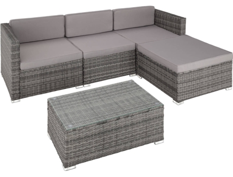 Conjunto de Jardín TECTAKE Florenz (Gris - Acero - 67x75x64.5 cm)