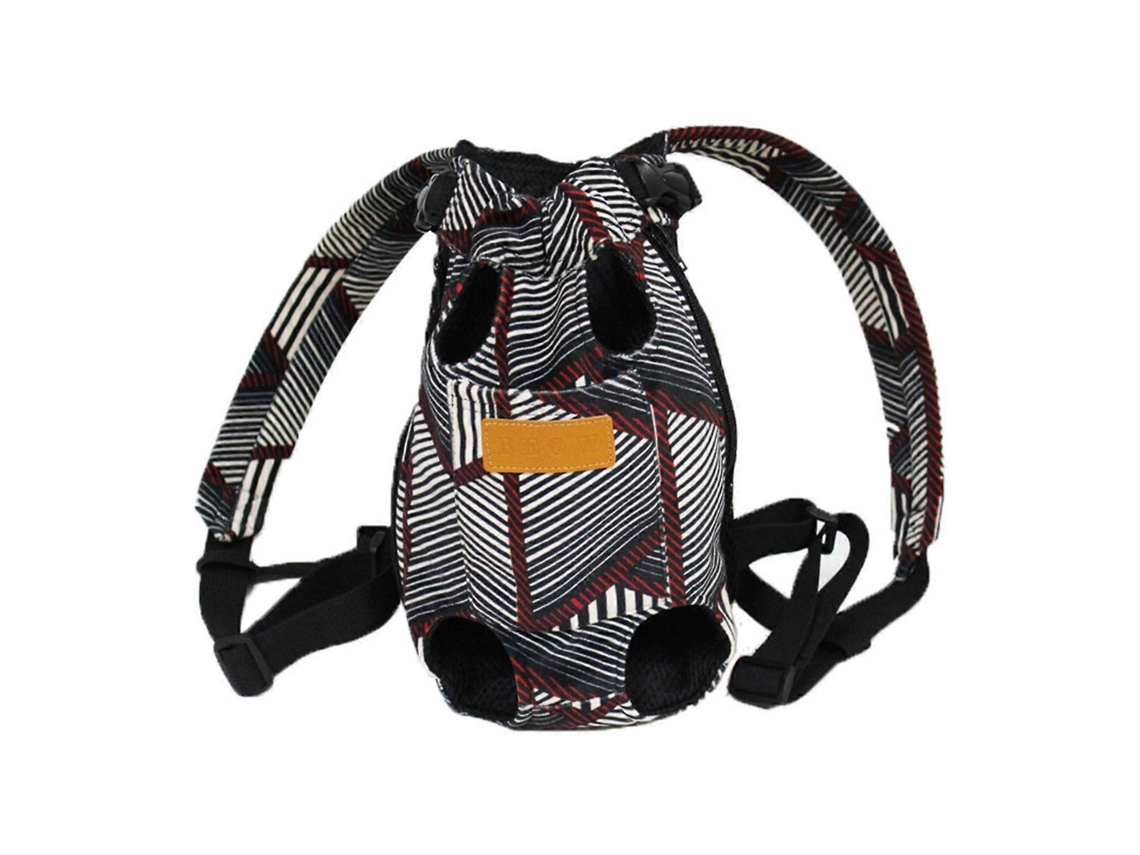 Mochila para perros y gatos con abertura para la cola y cierre de cremallera, ideal para acampar, hacer senderismo y viajar.