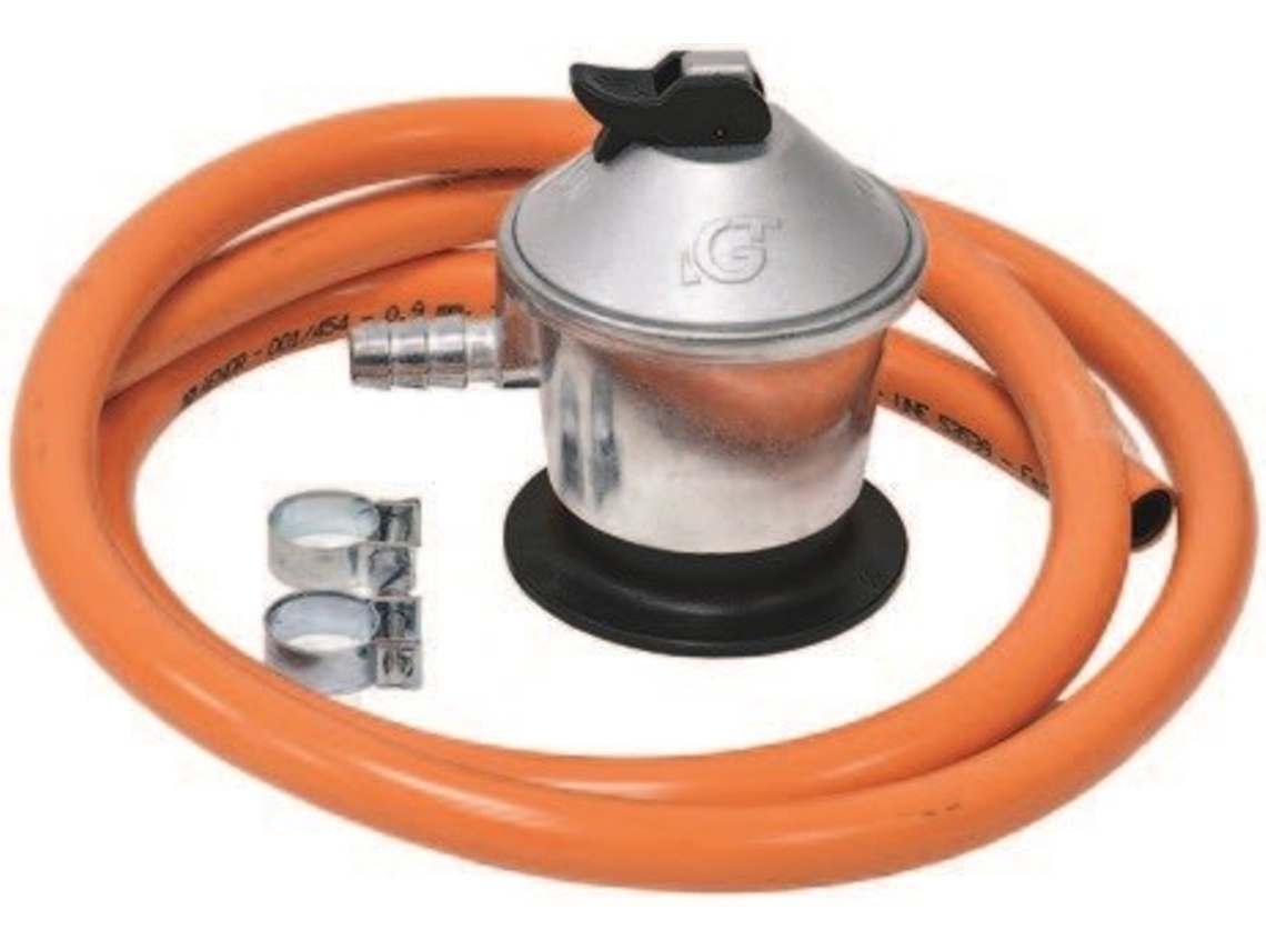 Kit regulador de butano Mercatools para manguera de 0,70 m y 2 abrazaderas | Oferta exclusiva (mt03019)