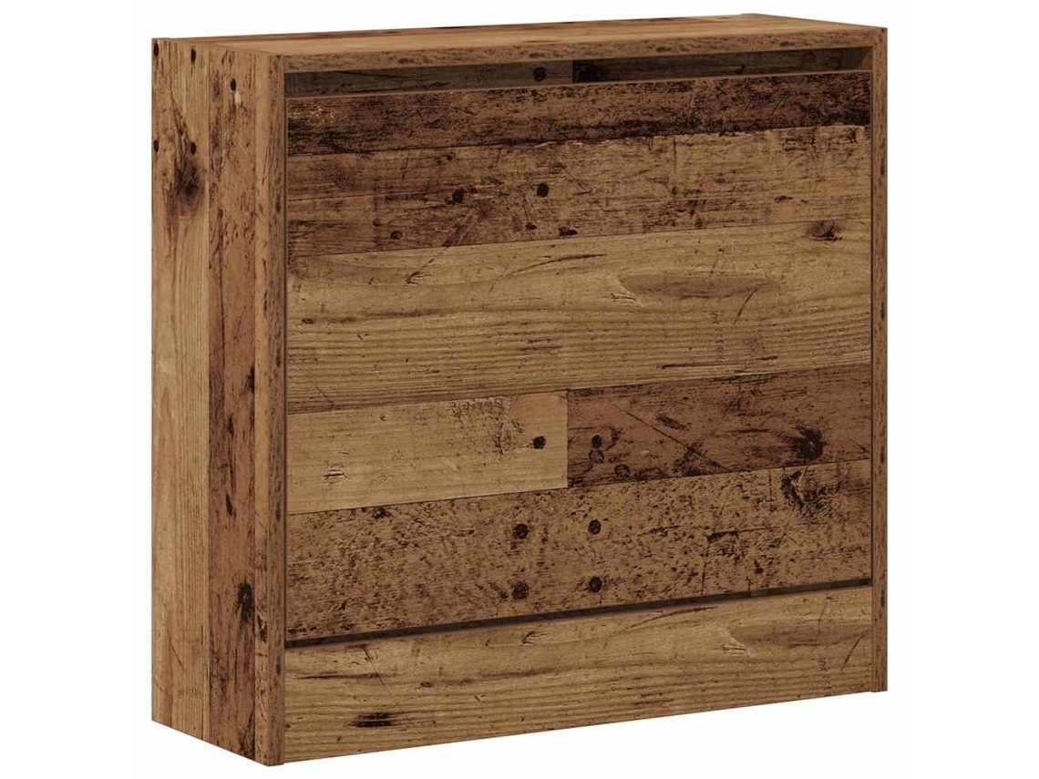 Mueble Zapatero | Armario Zapatero Con Estante Madera Vieja 60 X 21 X 57 Cm