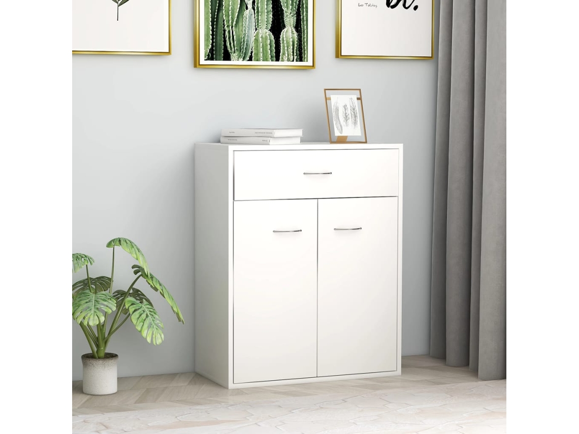 Aparador 60x30x75 cm Contrachapado Blanco