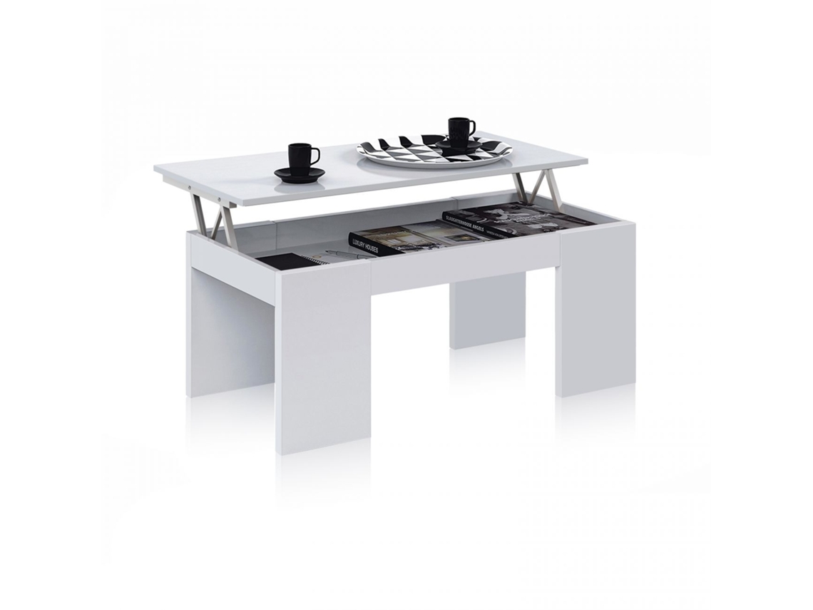 Mesa de centro elevable Calex Blanco 100 x 45 x 50 cm