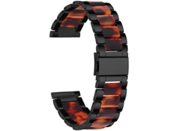 Correa de repuesto para reloj inteligente Pebble Time Round/Pebble 2, elegante pulsera de resina de acero inoxidable Vledary