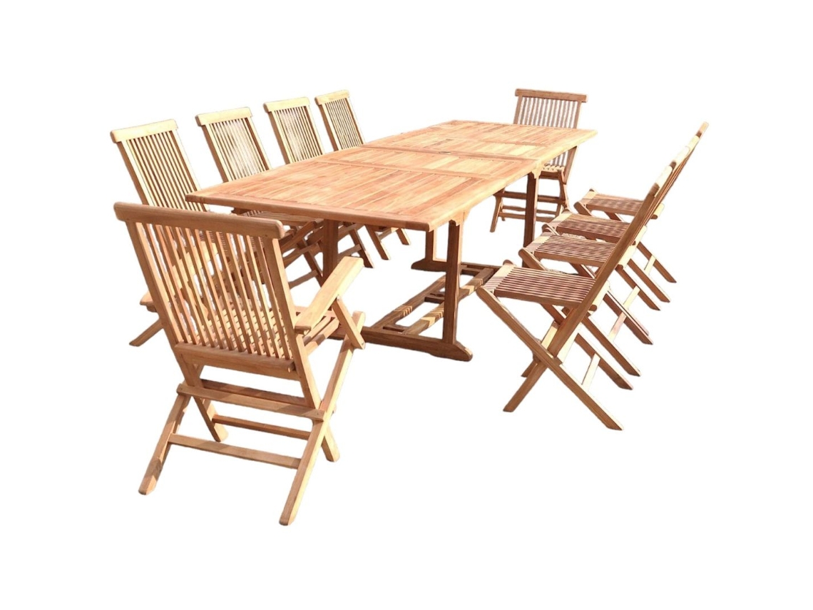 Conjunto de Jardín CONCEPT U Kajang (Marrón - Teca - 300x90x75 cm)