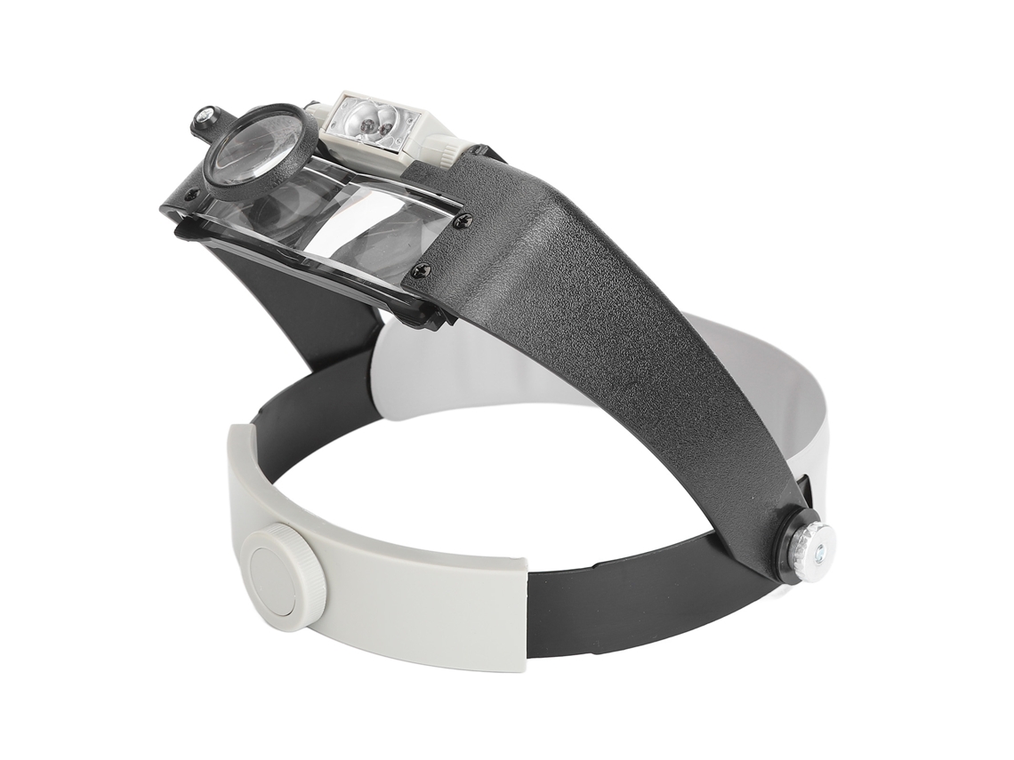 Lupa De Diadema Con Luz Led, Ajustable De 1.5x, 3x, 8.5x Y 10x, Para Joyería Y Reparaciones.