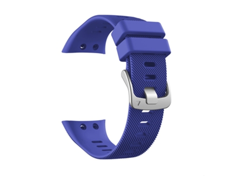 Correa de Silicona hebilla de plata para Garmin Forerunner 45S - azul oscuro